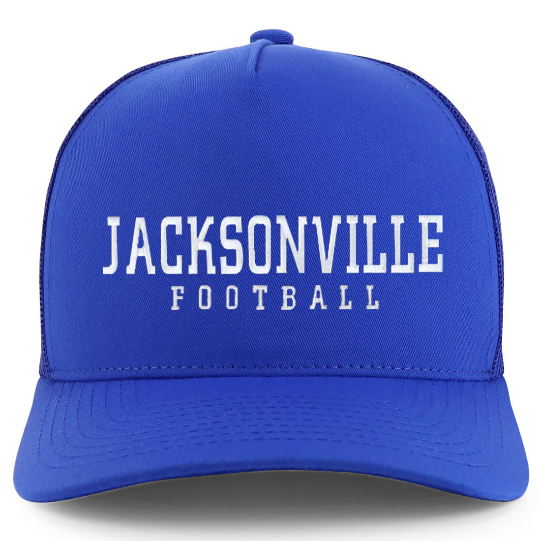 Trendy Apparel Shop Jacksonville Embroidered 5 Panel Snapback Trucker Cap