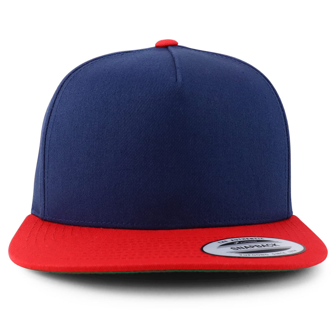 Trendy Apparel Shop Flexfit Brand 5 Panel Structured Blank Flatbill Snapback Cap
