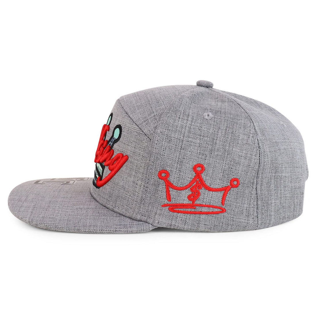 Trendy Apparel Shop Crown Cash King Embroidered Flatbill Snapback Cap