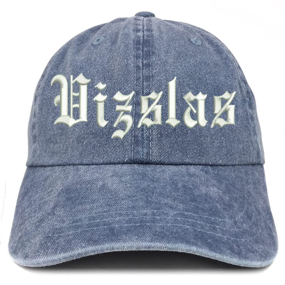Trendy Apparel Shop Old English Vizslas Washed Pigment Dyed Baseball Cap