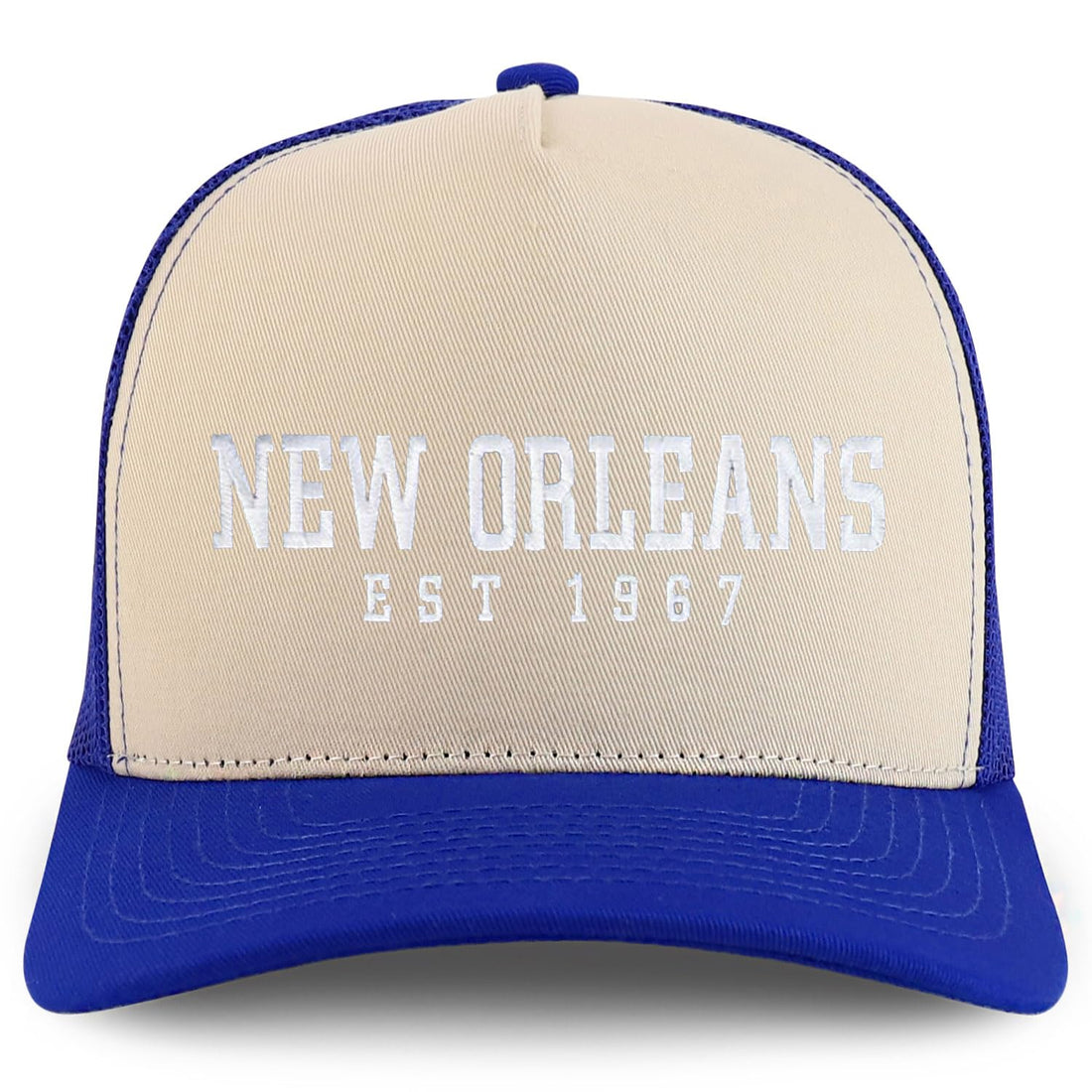 Trendy Apparel Shop New Orleans Est.1967 Embroidered 5 Panel Snapback Trucker Cap