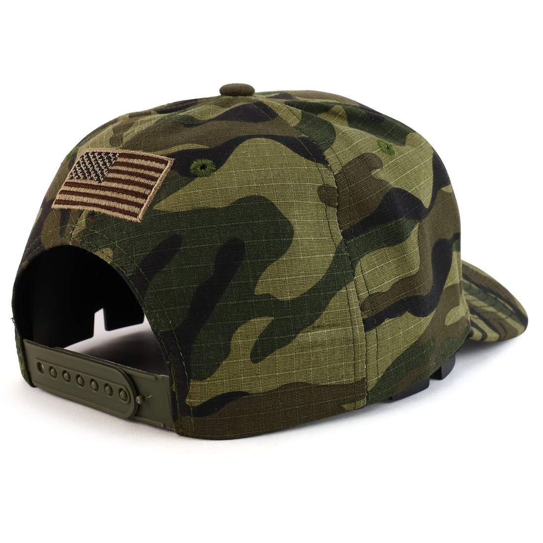 Trendy Apparel Shop 3D USA Flag Embroidered Structured Snapback Baseball Cap