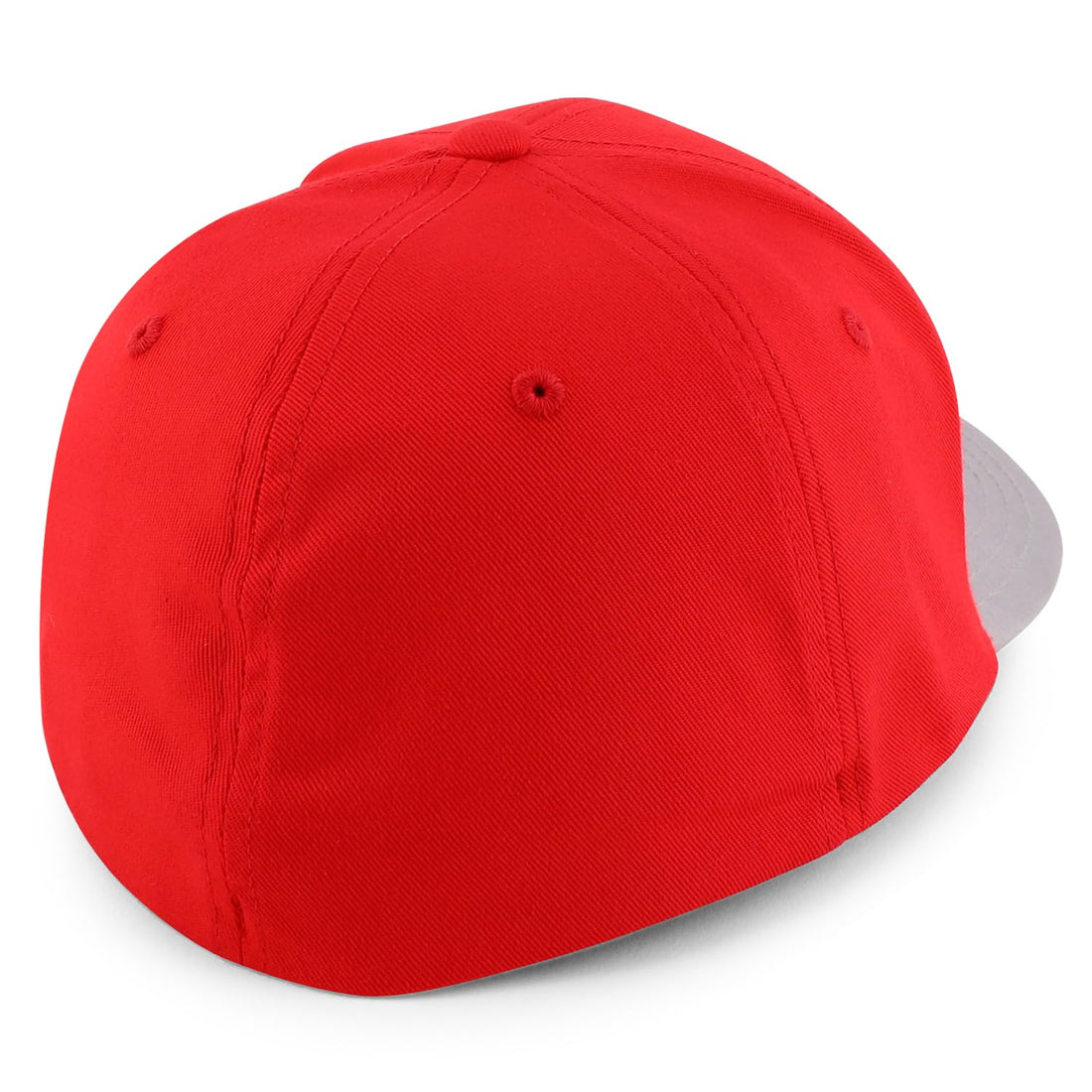 Trendy Apparel Shop Oversize XXL Two Tone Structured Cotton Fitted Baseball Cap