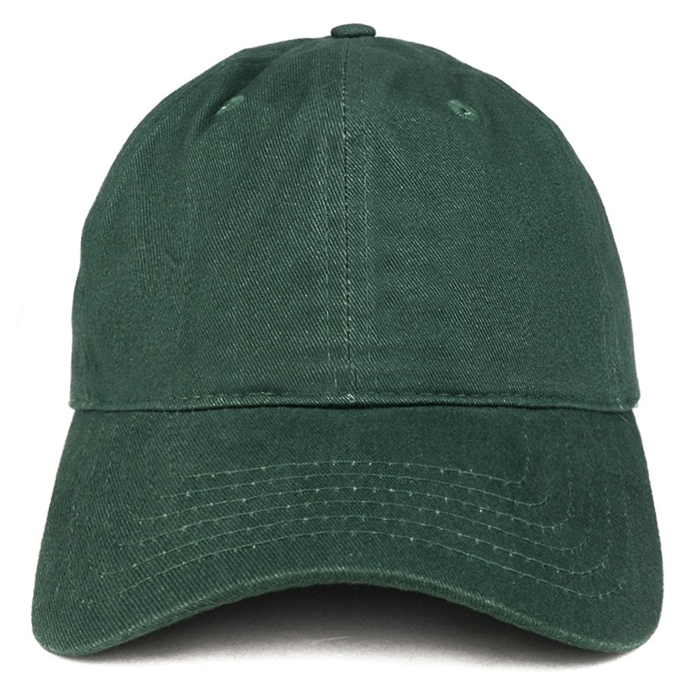 Trendy Apparel Shop Plain Brushed Soft Cotton Unstructured Low Profile Dad Hat