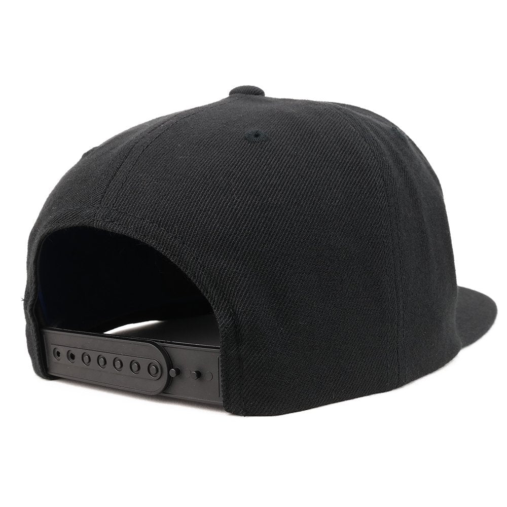 Trendy Apparel Shop Number 45 White Thread Embroidered Flat Bill Snapback Baseball Cap