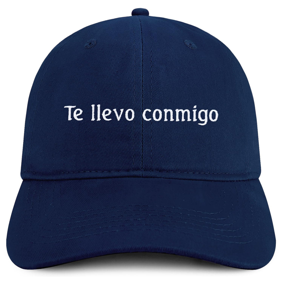 Trendy Apparel Shop Te llevo conmigo Embroidered Cotton Low Profile Dad Hat