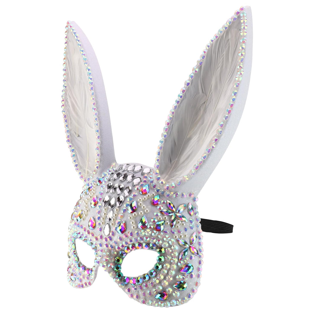 Trendy Apparel Shop Women's Bunny Half Mask Costume Accessory