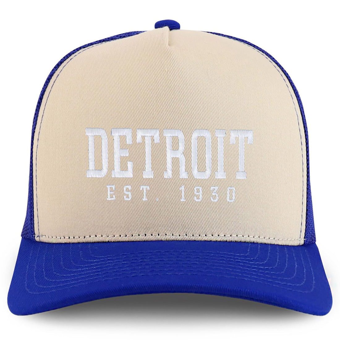 Trendy Apparel Shop Detroit Est.1930 Embroidered 5 Panel Snapback Trucker Cap