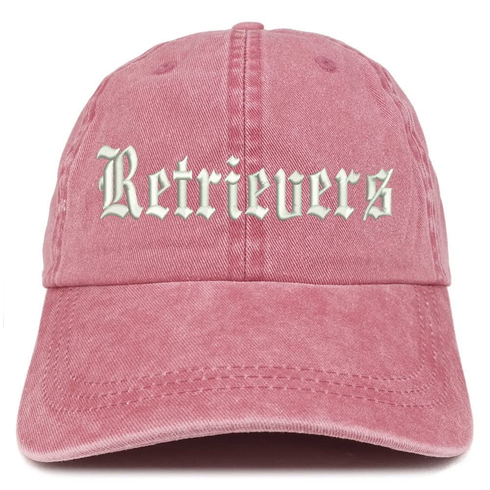 Trendy Apparel Shop Old English Retrivers Washed Pigment Dyed Baseball Cap