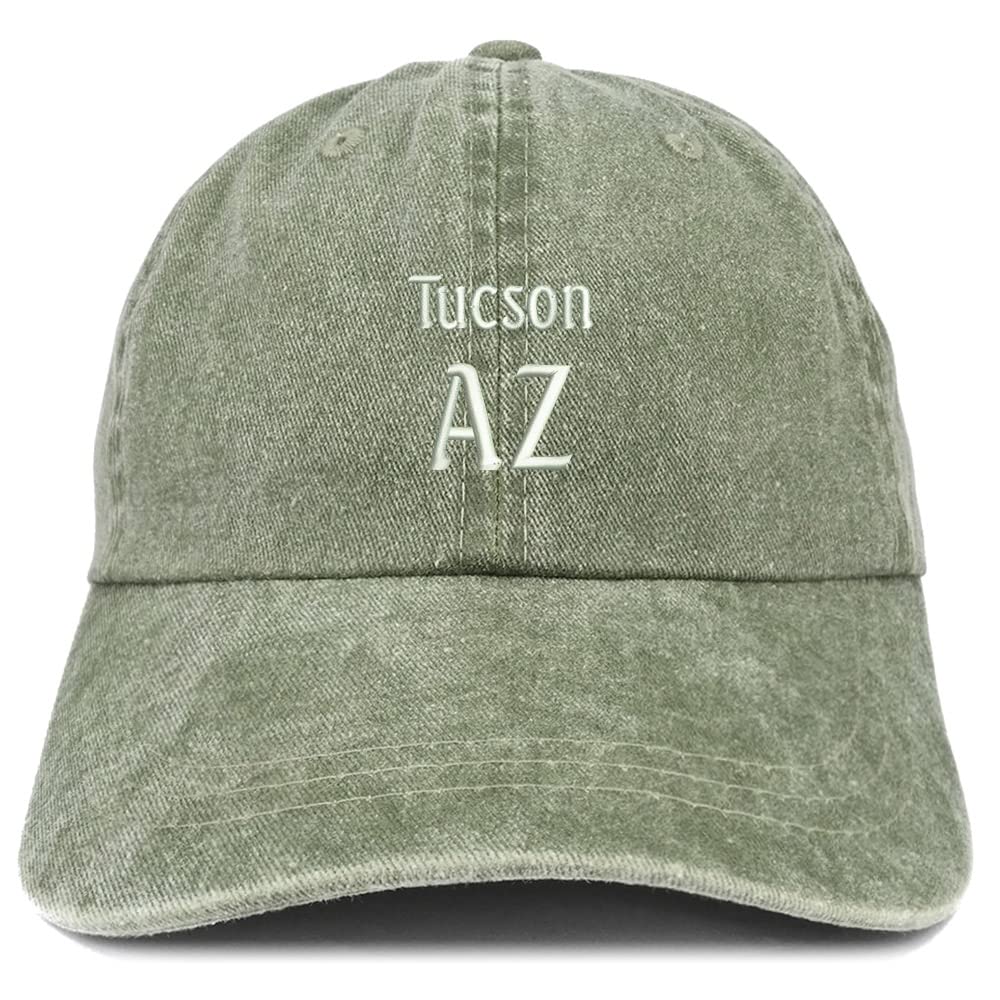 Trendy Apparel Shop Tucson AZ Embroidered Pigment Dyed Washed Baseball Cap