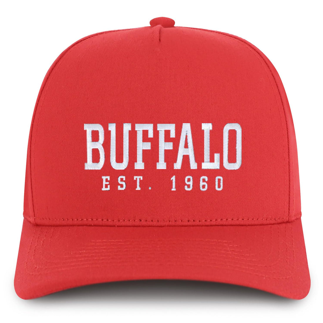 Trendy Apparel Shop Buffalo Est.1960 Embroidered 5 Panel Structured Baseball Cap