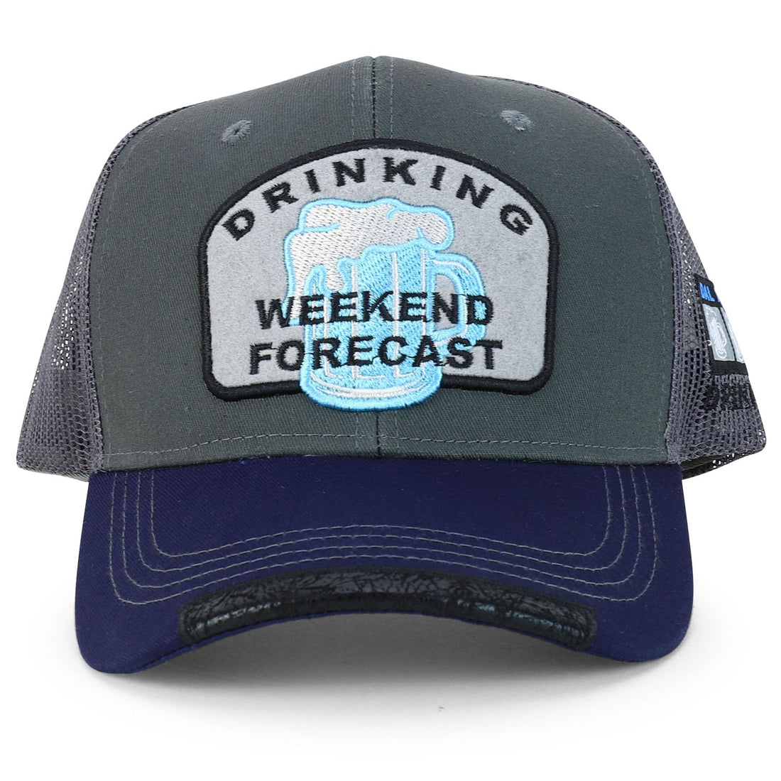 Trendy Apparel Shop Drinking Weekend Forecast Embroidered Trucker Cap