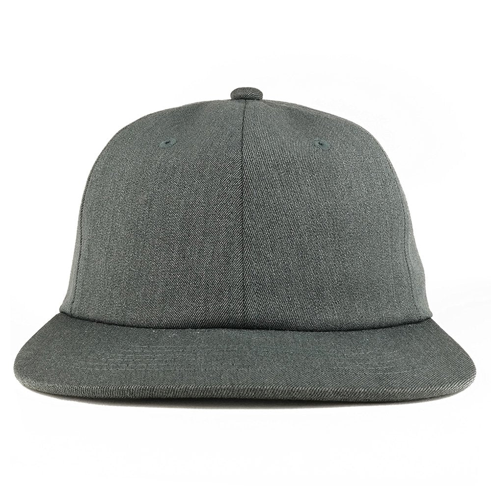 Trendy Apparel Shop Premium Soft Unstructured Flatbill Adjustable Snapback Cap