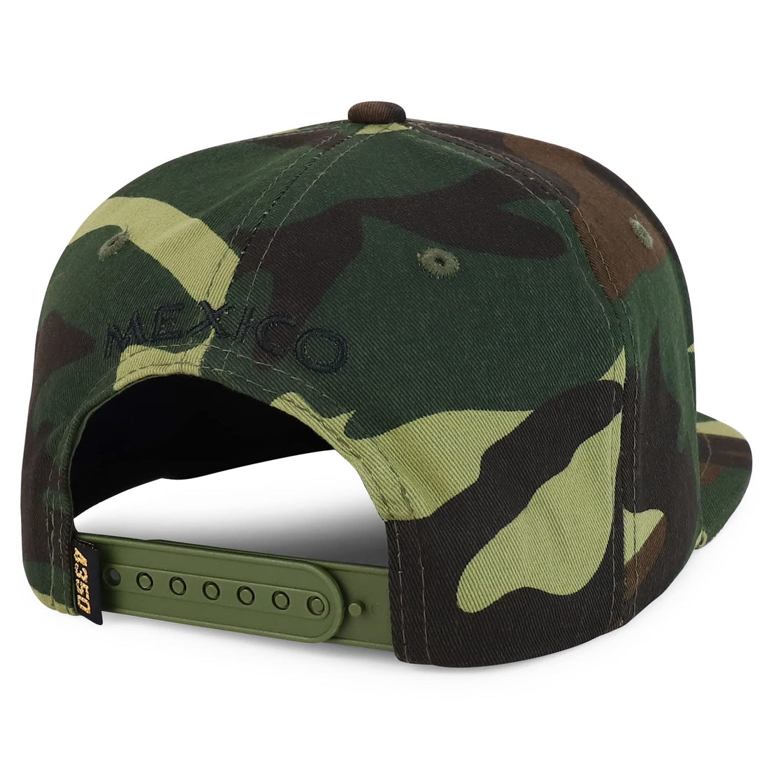 Trendy Apparel Shop Metal Mexico Eagle Decorated Flatbill Snapback Baseball Cap