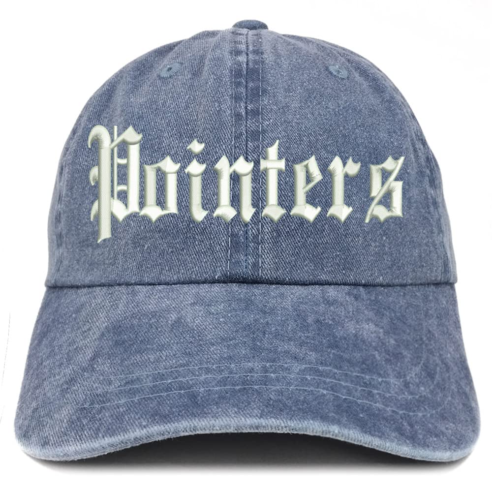 Trendy Apparel Shop Old English Pointers Washed Pigment Dyed Baseball Cap
