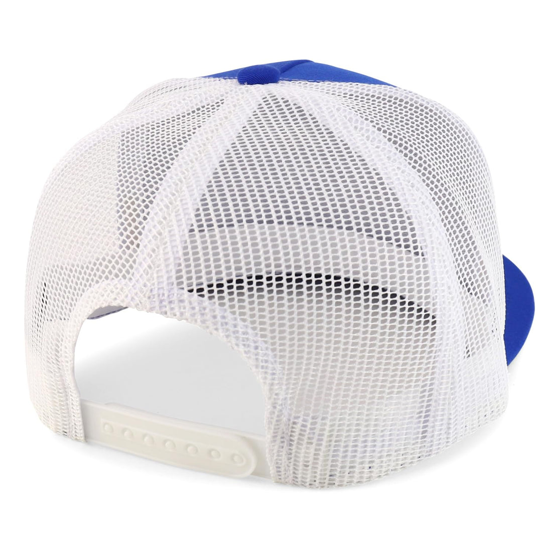 Trendy Apparel Shop Structured High Crown 5 Panel Round Flat Bill Trucker Cap