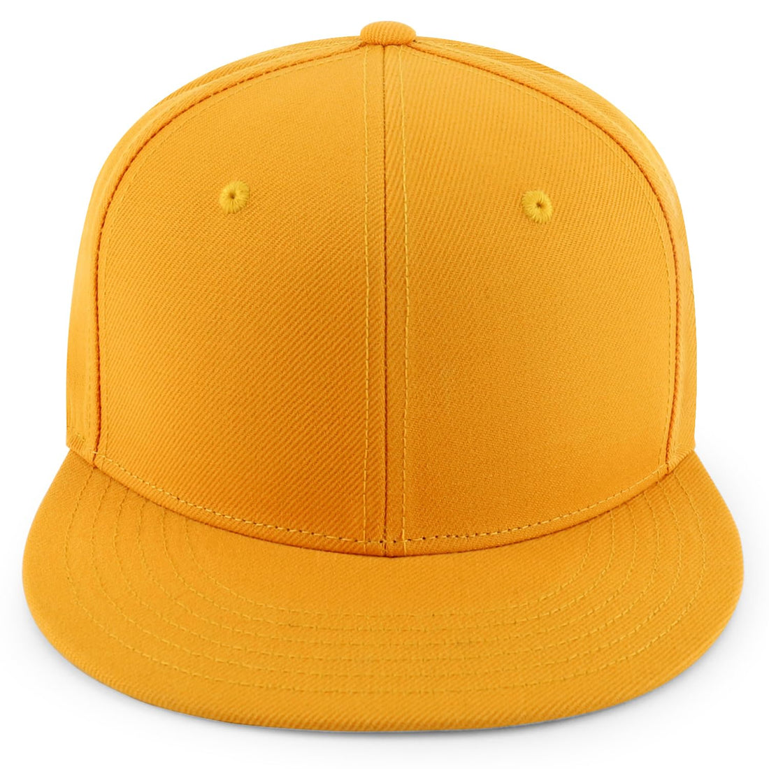 Trendy Apparel Shop Oversize XXL Plain Structured 6 Panel Flat Bill Fitted Cap