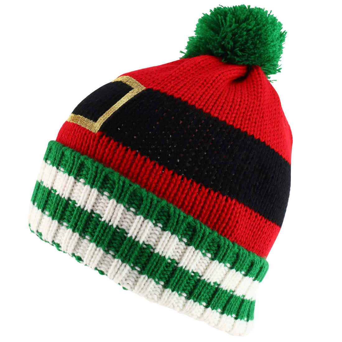 Trendy Apparel Shop Happy Holidays Christmas Theme Winter Xmas Pom Beanies