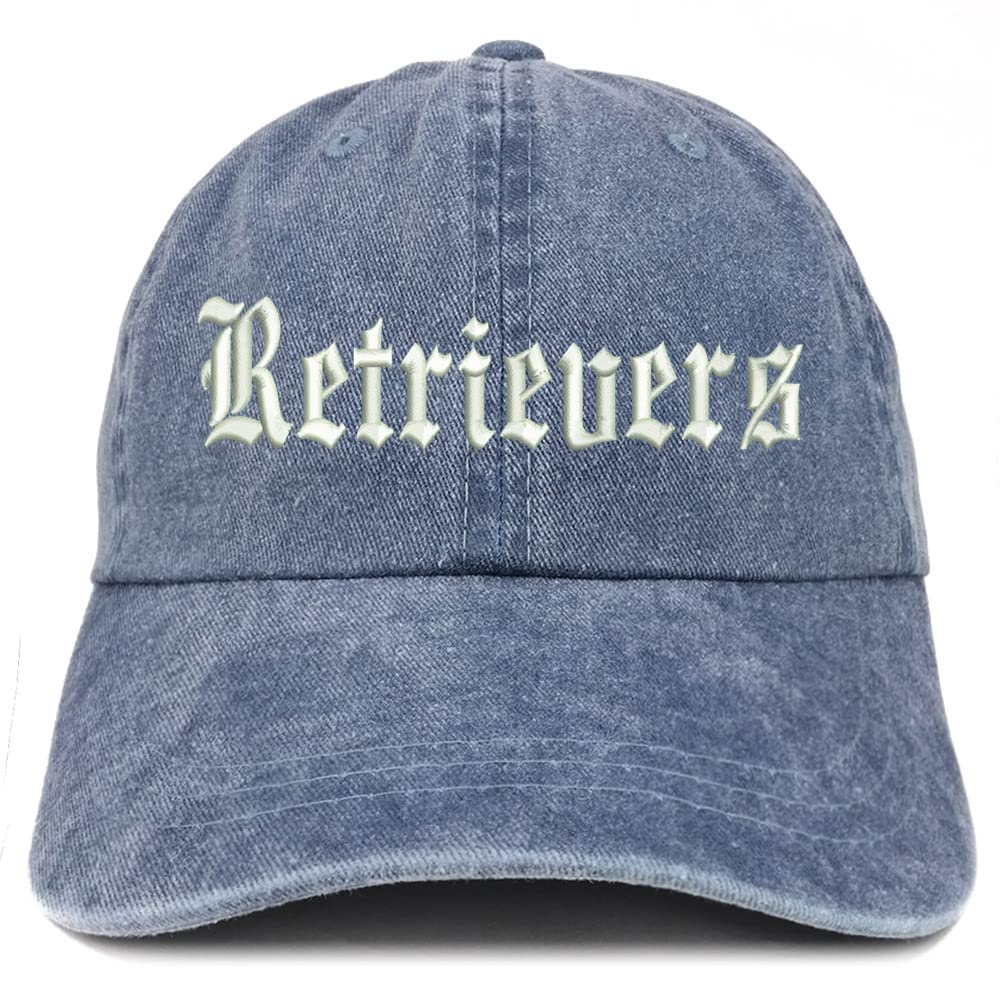 Trendy Apparel Shop Old English Retrivers Washed Pigment Dyed Baseball Cap