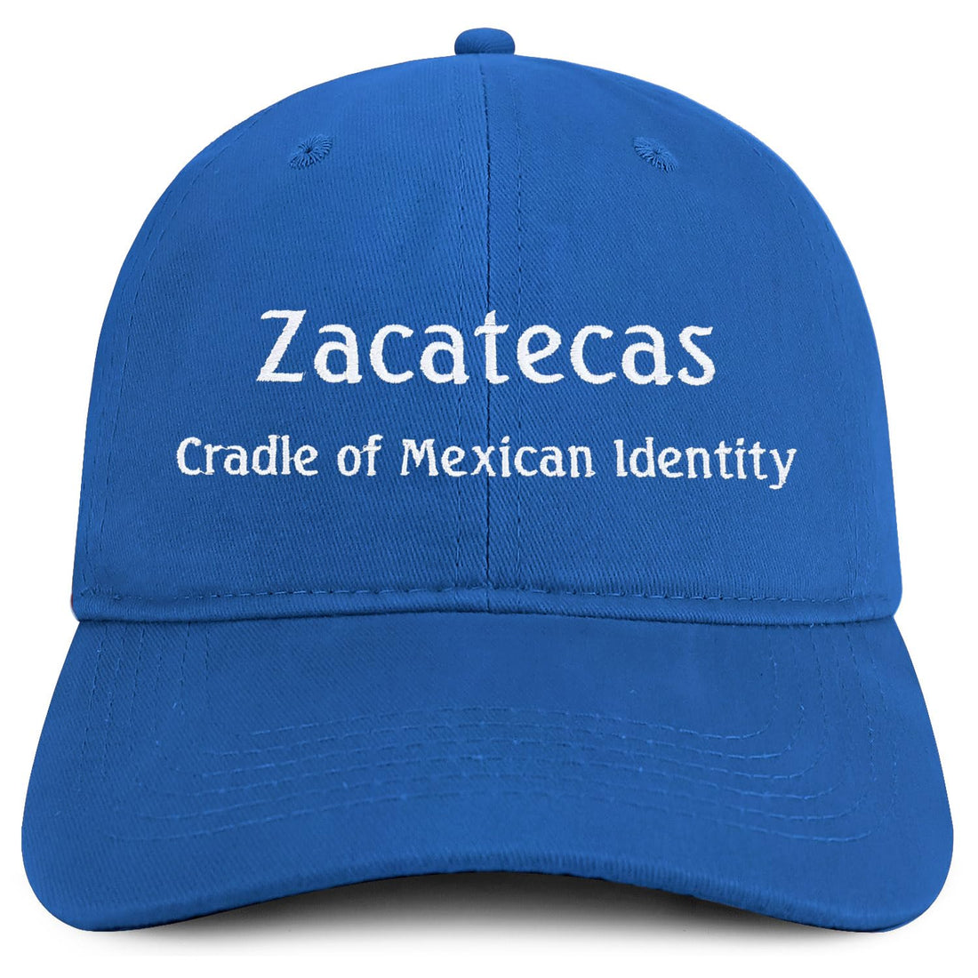 Trendy Apparel Shop Zacatecas Cradle of Mexican Identity Embroidered Cotton Low Profile Dad Hat