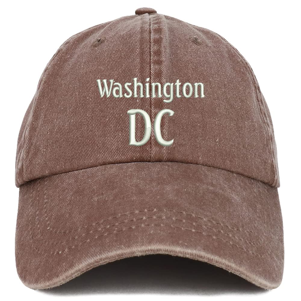 Trendy Apparel Shop Washington DC Embroidered Pigment Dyed Washed Baseball Cap