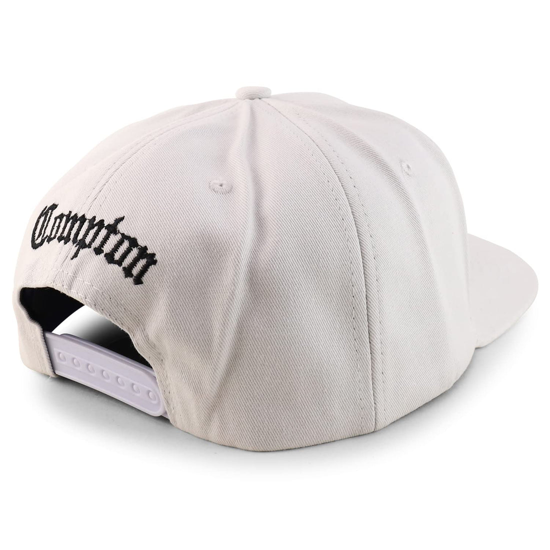 Trendy Apparel Shop Oversize XXL Old English Compton Embroidered Flatbill Snapback Baseball Cap