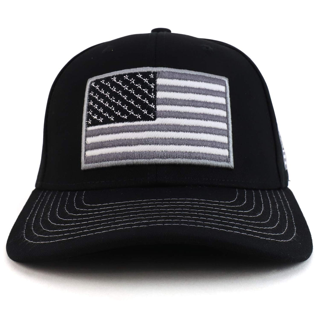 Trendy Apparel Shop 3D USA Flag Embroidered Structured Snapback Baseball Cap