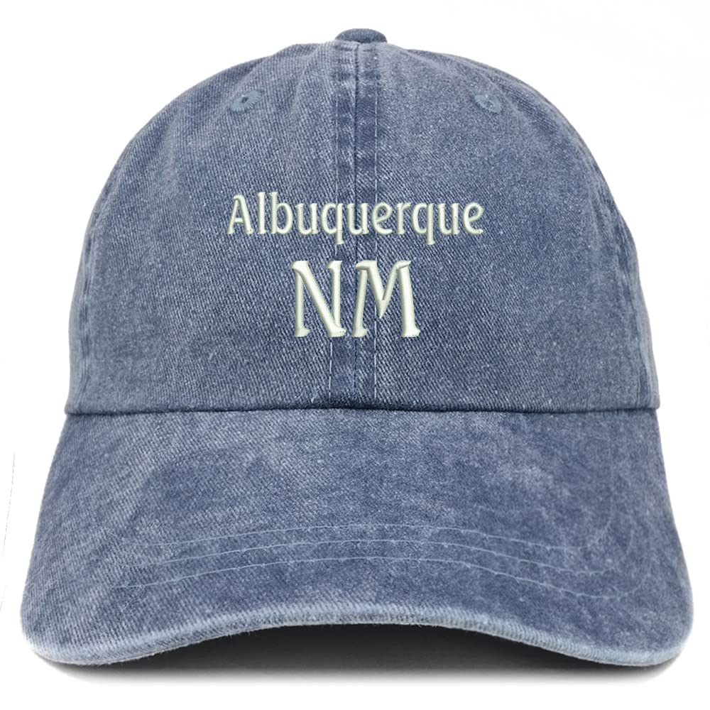 Trendy Apparel Shop Albuquerque NM Embroidered Pigment Dyed Washed Baseball Cap