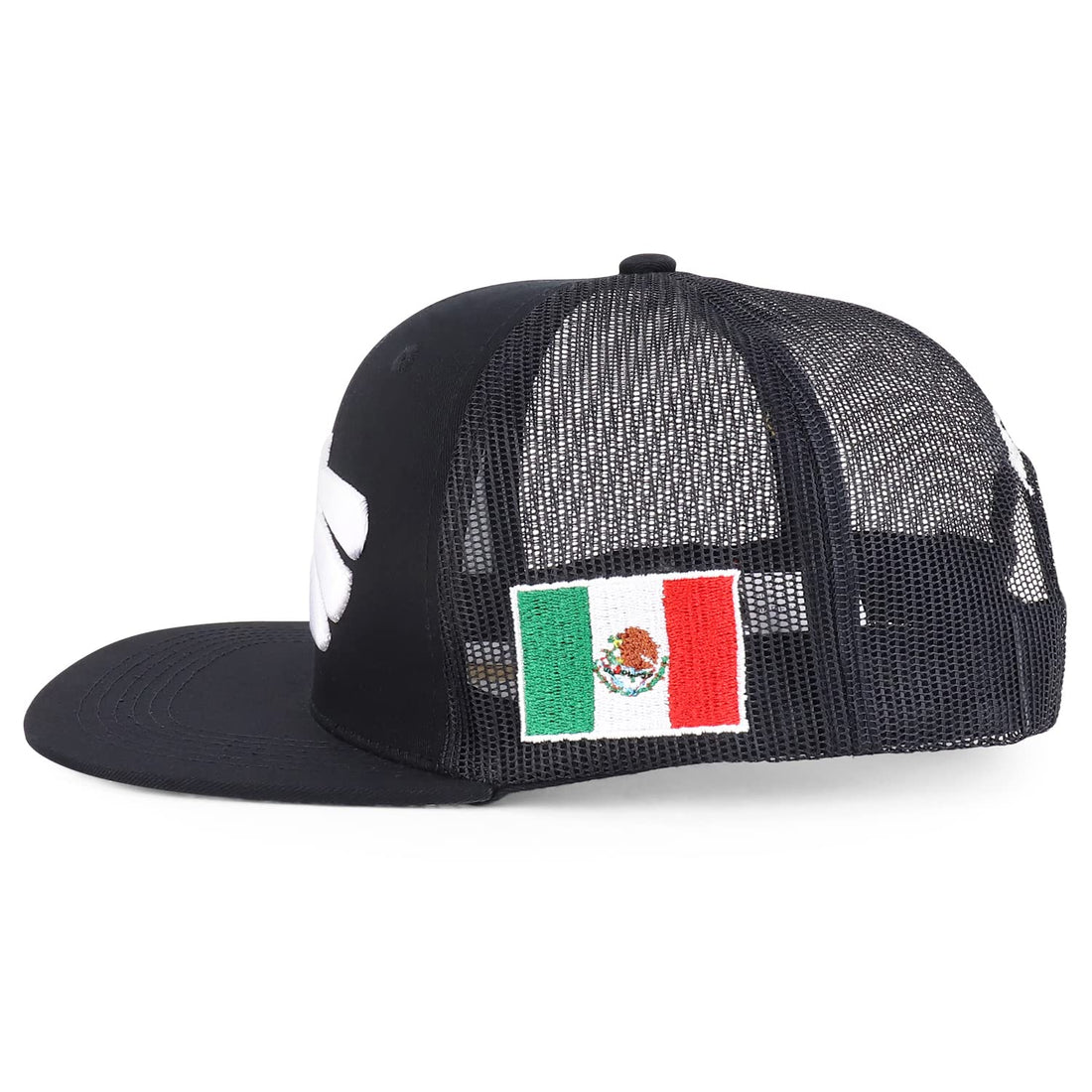 Trendy Apparel Shop XXL Hecho En Mexico Eagle 3D Embroidered Flatbill Snapback Mesh Cap