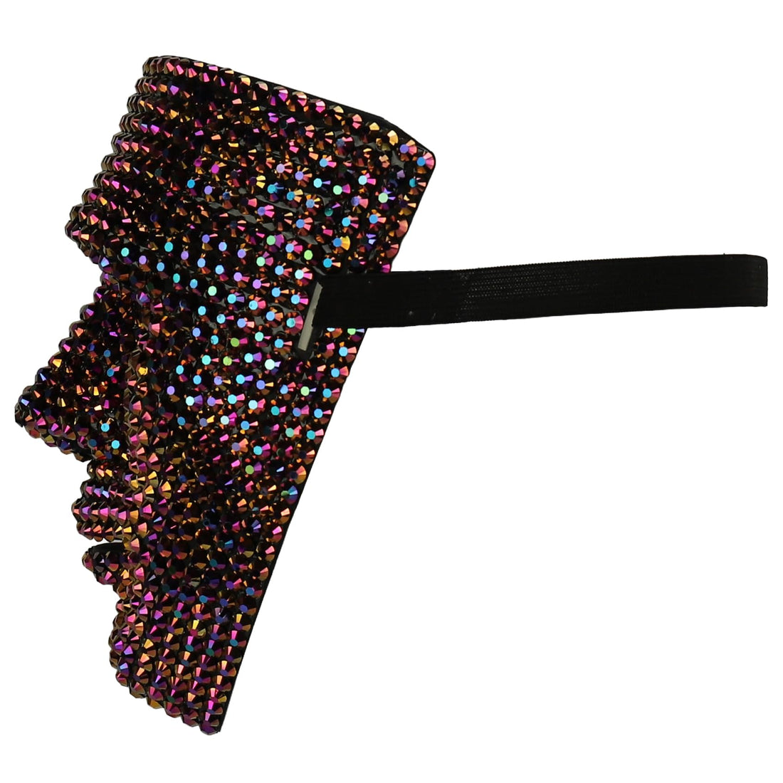 Trendy Apparel Shop Bling Rhinestone Skull Half Mask Costume Accessory