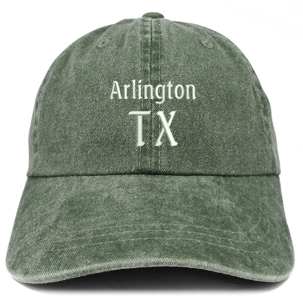 Trendy Apparel Shop Arlington TX Embroidered Pigment Dyed Washed Baseball Cap