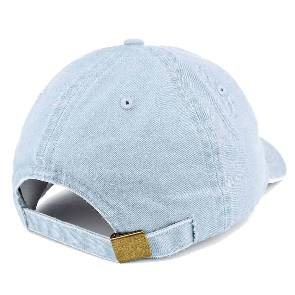 Trendy Apparel Shop Grey Tabby Cat Kitten Patch Pigment Dyed Washed Baseball Cap