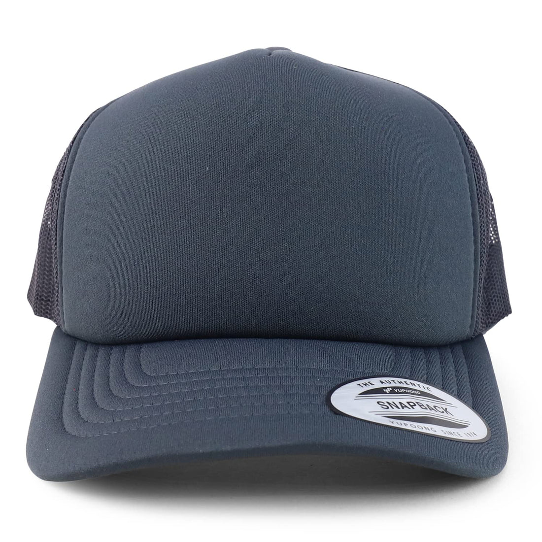 Trendy Apparel Shop XXL Oversize Curved Visor Foam Trucker Snapback Cap