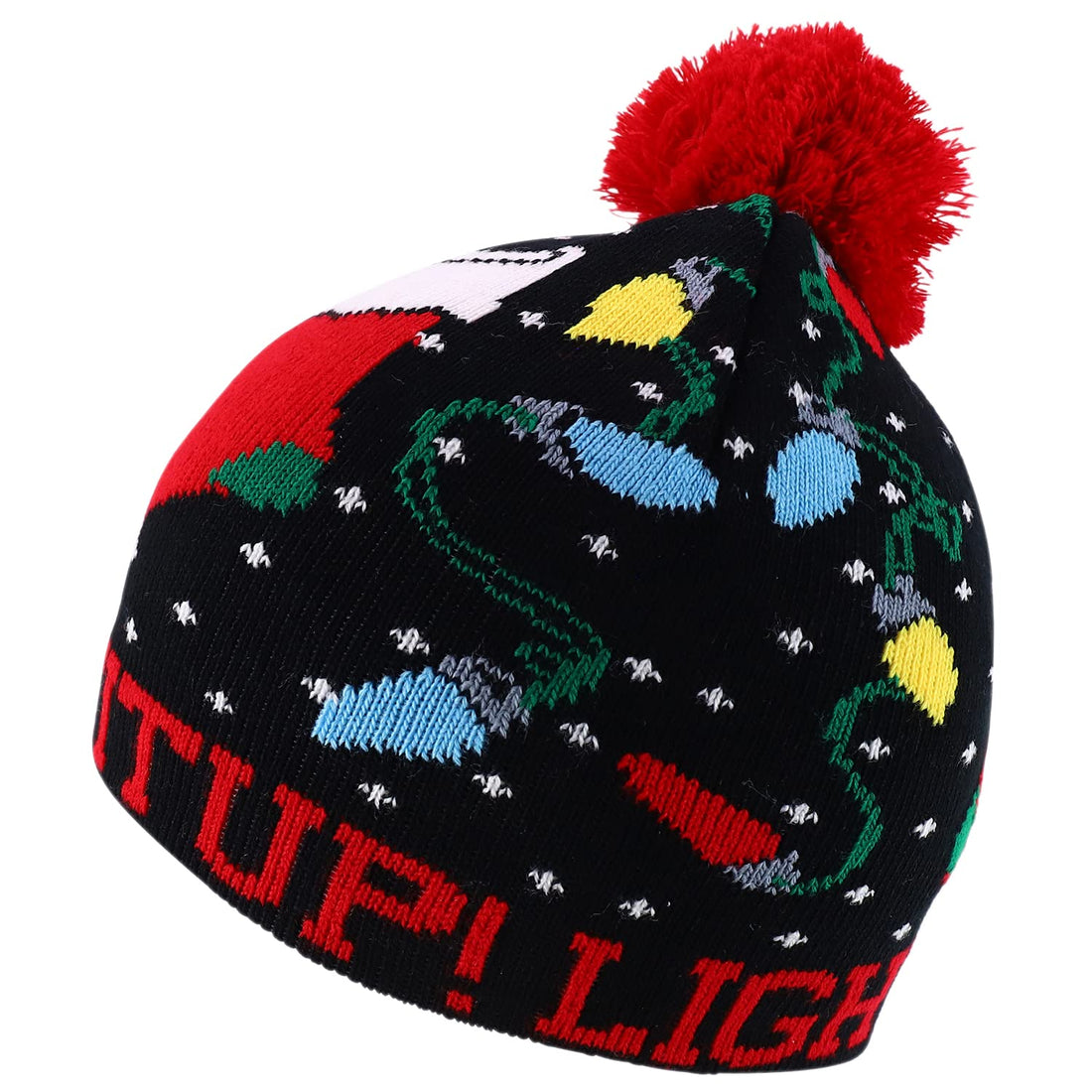 Trendy Apparel Shop 7 Styles Kids Christmas Winter Short Beanies with Pompom