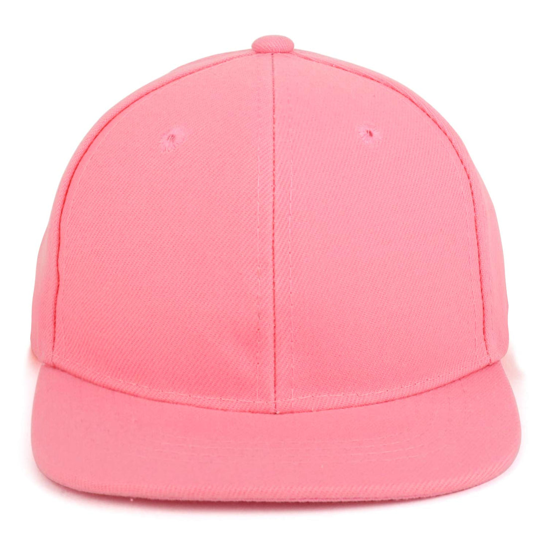 Trendy Apparel Shop Infant to Toddler Kid's Plain Structured Flatbill Snapback Cap