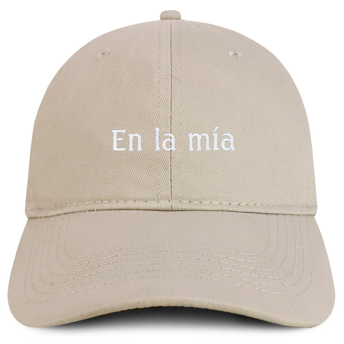 Trendy Apparel Shop En La Mia Embroidered Cotton Low Profile Dad Hat