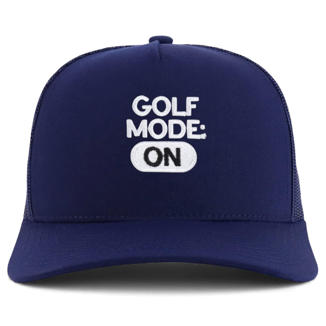 Trendy Apparel Shop Golf Mode On Embroidered 5 Panel Snapback Trucker Cap