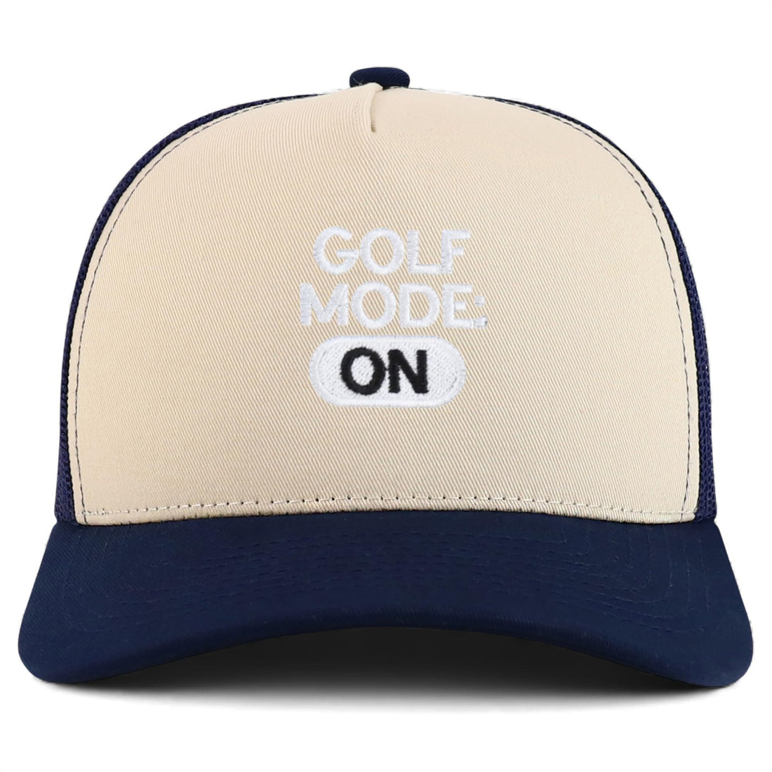 Trendy Apparel Shop Golf Mode On Embroidered 5 Panel Snapback Trucker Cap