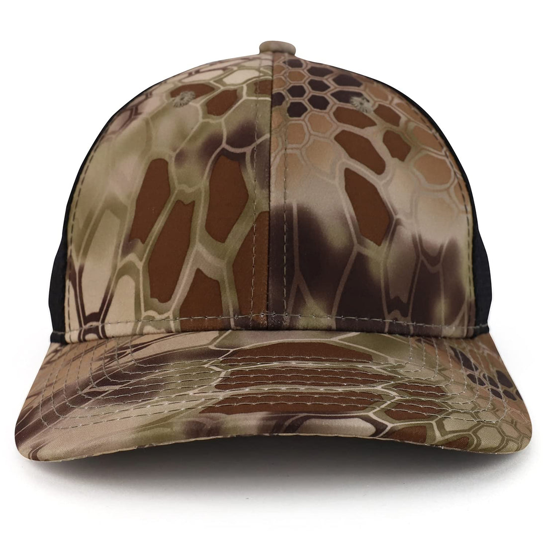 Trendy Apparel Shop Performance Camouflage Mesh Back Trucker Snapback Cap