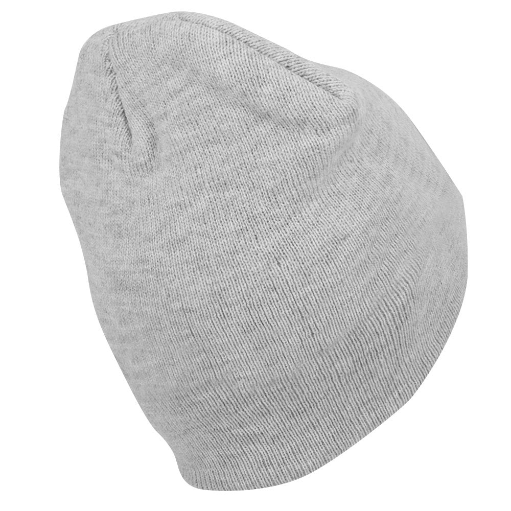 Trendy Apparel Shop Plain Short Winter Acrylic Knit Beanie
