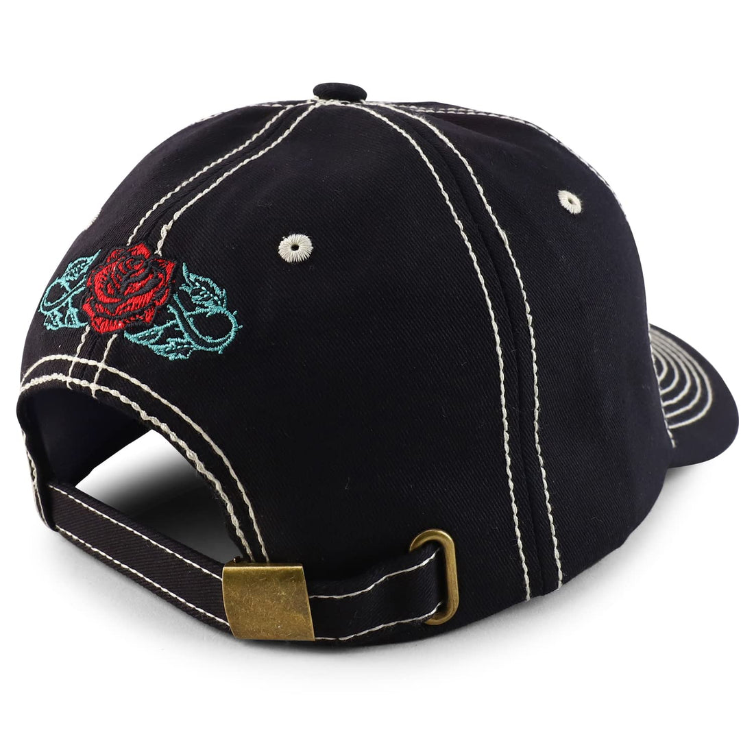 Trendy Apparel Shop Dia De Los Muerto Skull Embroidered Baseball Cap