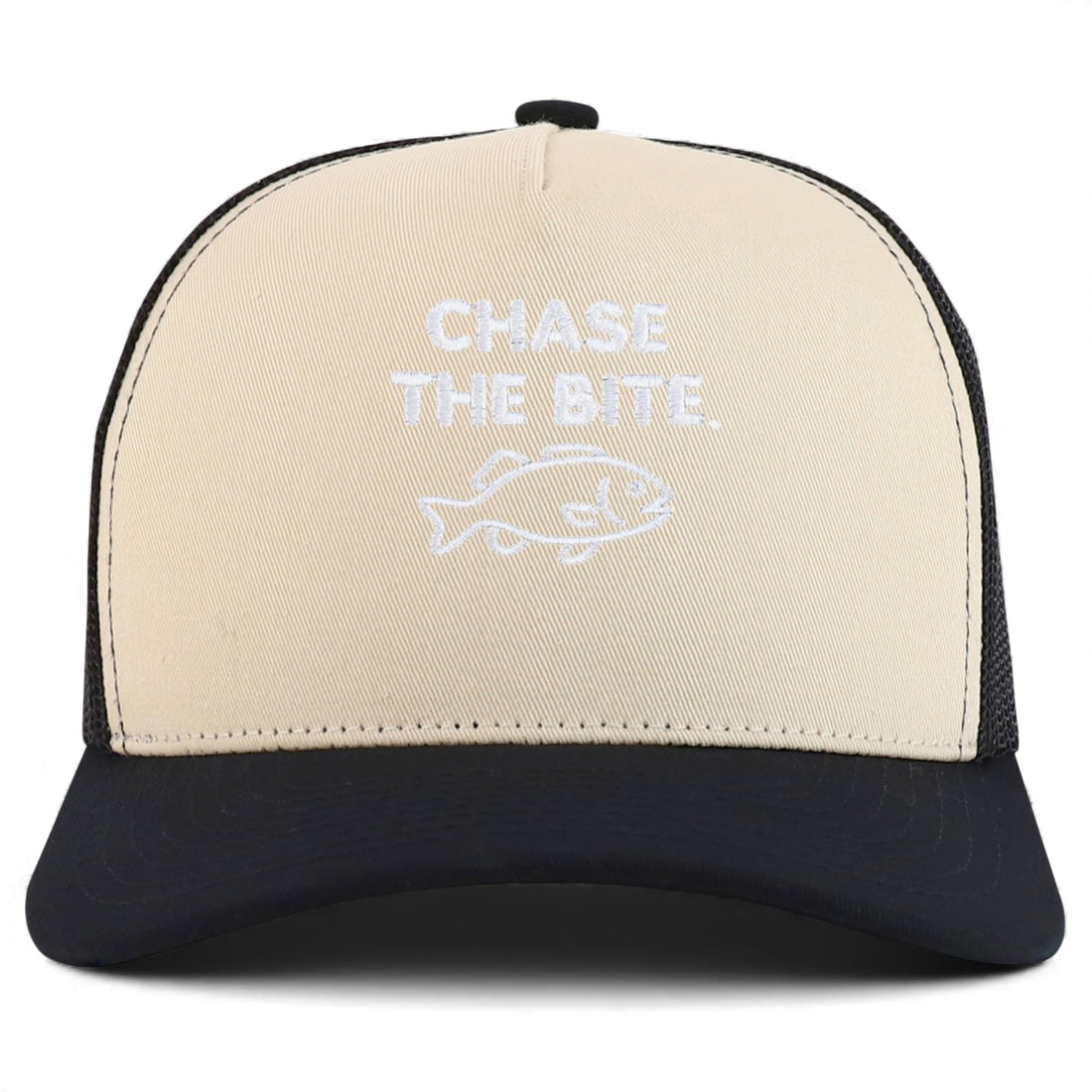 Trendy Apparel Shop Chase The Bite Embroidered 5 Panel Snapback Trucker Cap