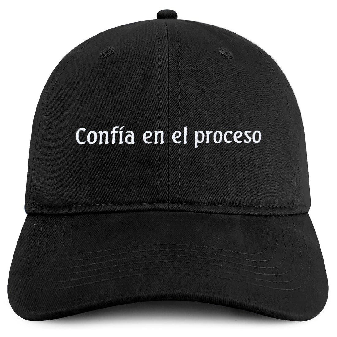 Trendy Apparel Shop Confia En El Proceso Embroidered Cotton Low Profile Dad Hat