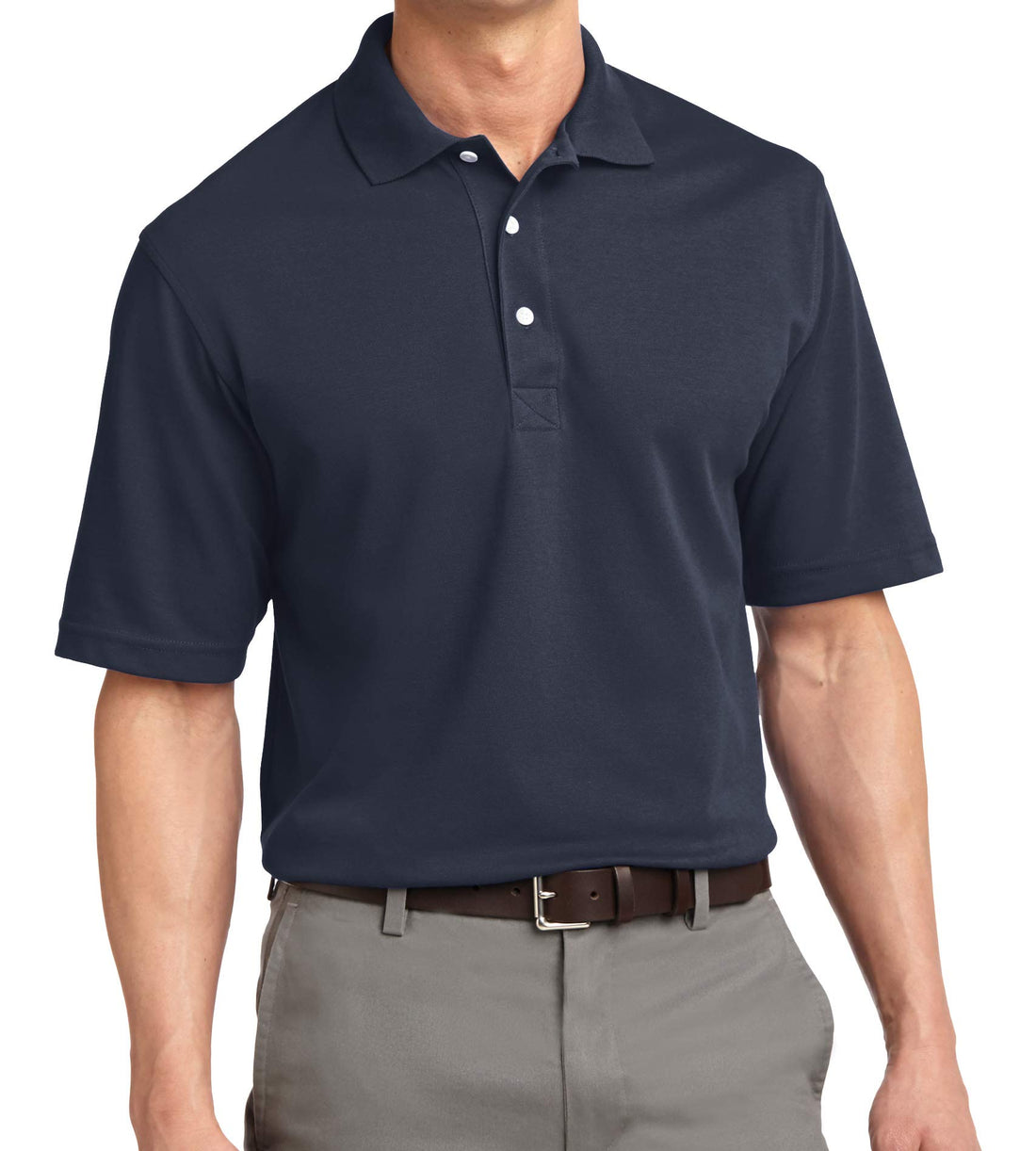 Trendy Apparel Shop Soft Breathable Fit Moisture-Wicking Quick Dry Men's Polo Big and Tall Shirt