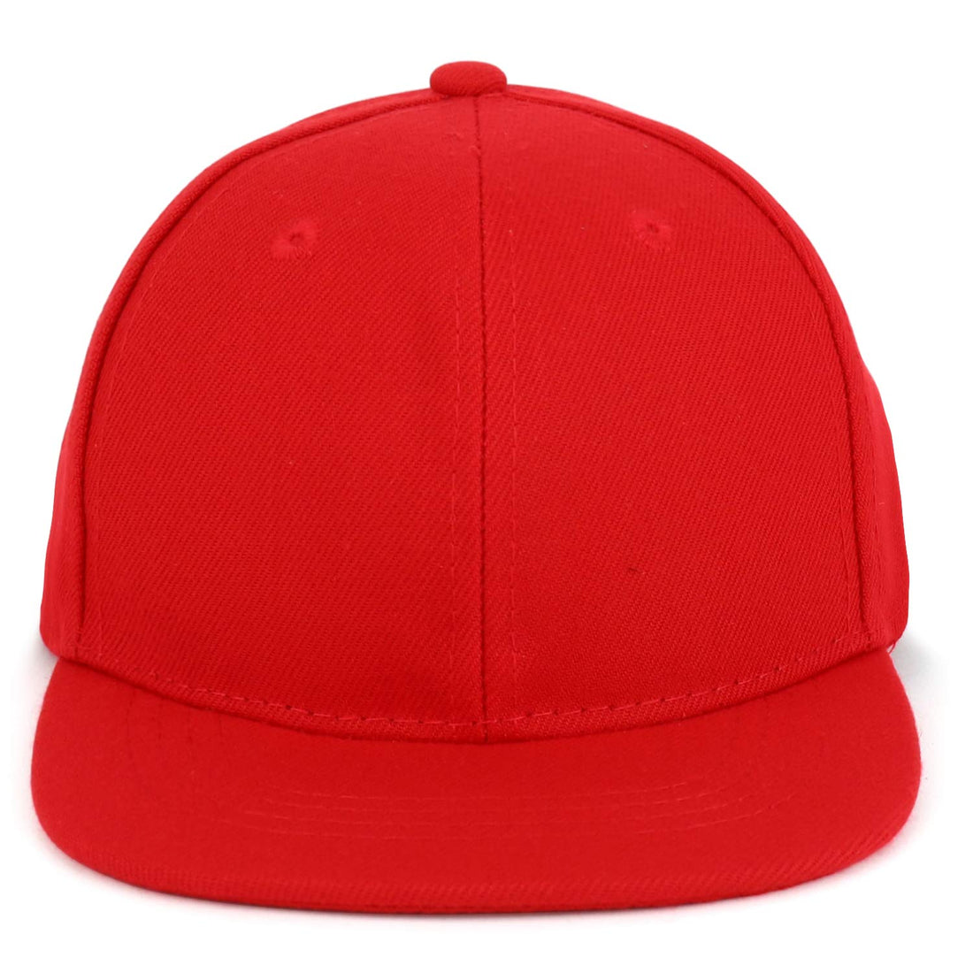 Trendy Apparel Shop Infant to Toddler Kid's Plain Structured Flatbill Snapback Cap