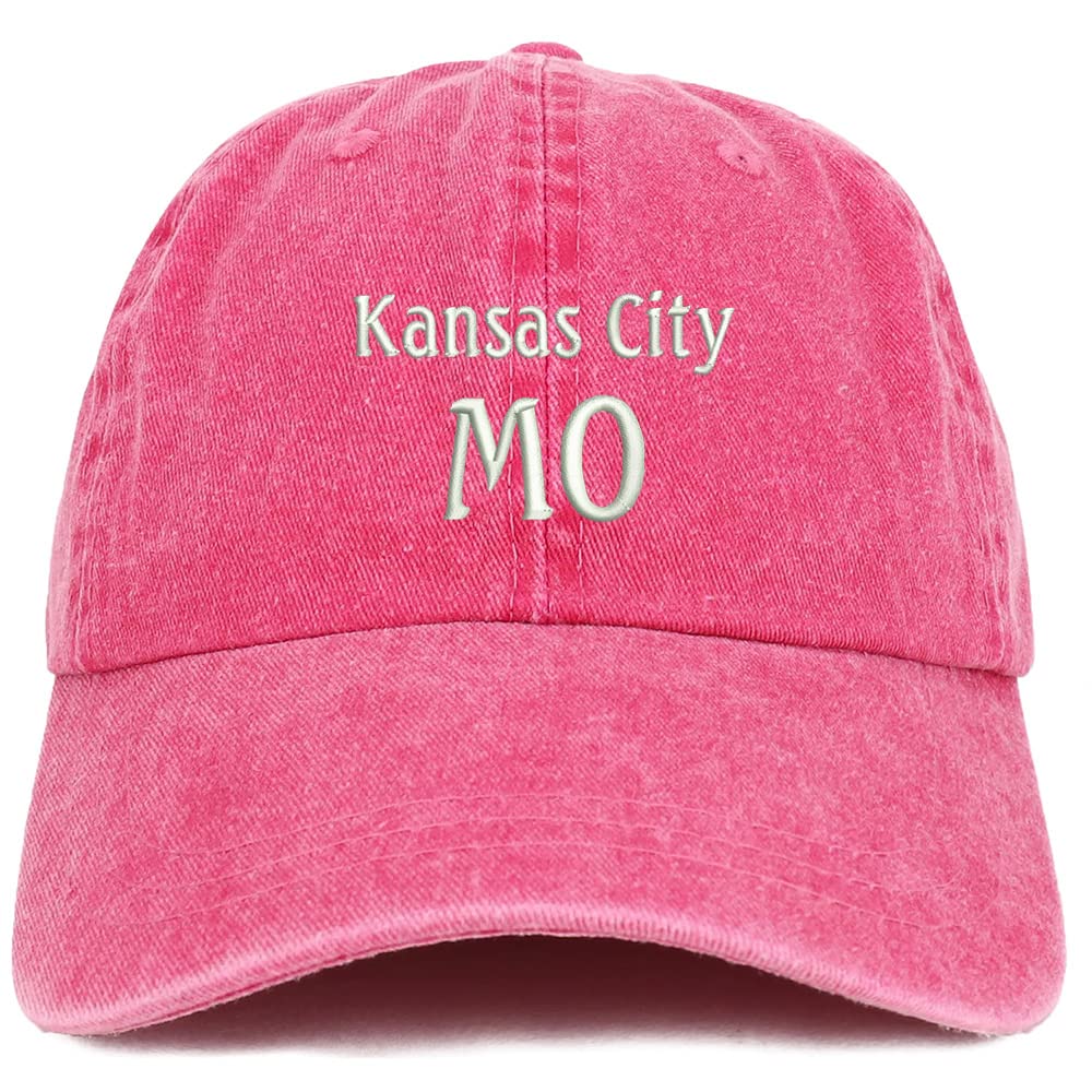 Trendy Apparel Shop Kansas City MO Embroidered Pigment Dyed Washed Baseball Cap