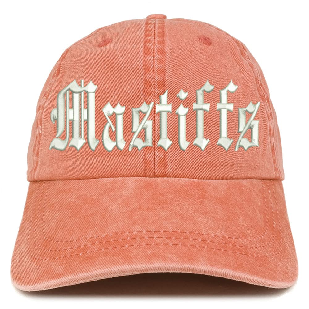 Trendy Apparel Shop Old English Mastiffs Washed Pigment Dyed Baseball Cap