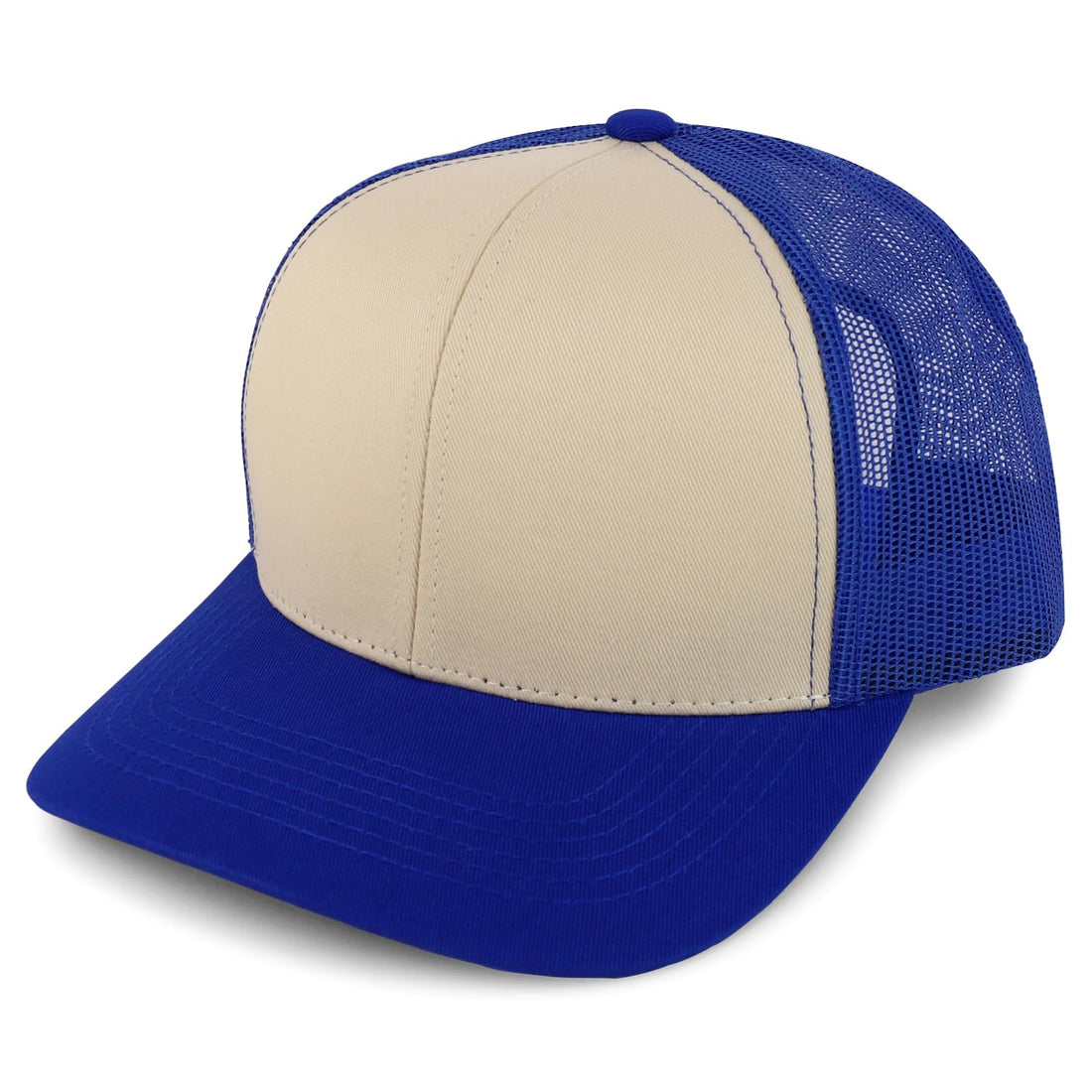 Trendy Apparel Shop Structured High Profile 6 Panel Mesh Trucker Baseball Cap