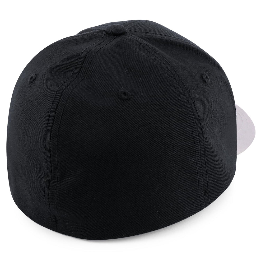 Trendy Apparel Shop Oversize XXL Two Tone Structured Cotton Fitted Baseball Cap