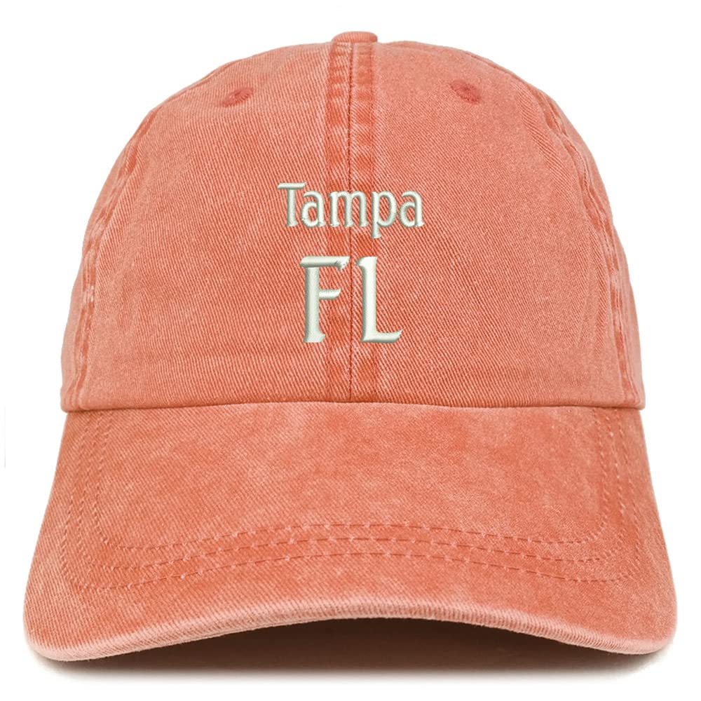 Trendy Apparel Shop Tampa FL Embroidered Pigment Dyed Washed Baseball Cap